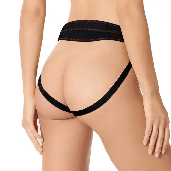 רתמה שחורה מתכווננת ונוחה | BLACK HARNESS