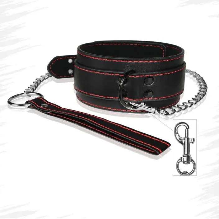 קולר הולכה עם שרשרת | Bondage Collar