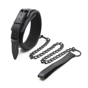 קולר נאופרן כולל שרשרת שחורה | Neoprene Collar