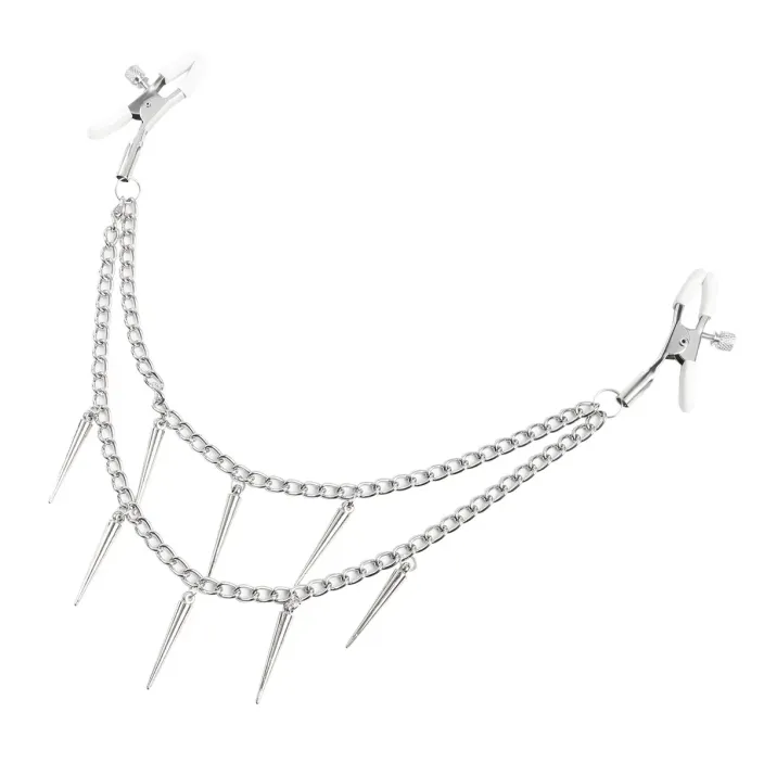 מצבטי פטמות עם שרשרת מעוטרת | Decorative Nipple Clamps