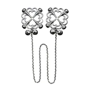 מצבטי פטמות פרח עם שרשרת | Flower Nipple Clamps