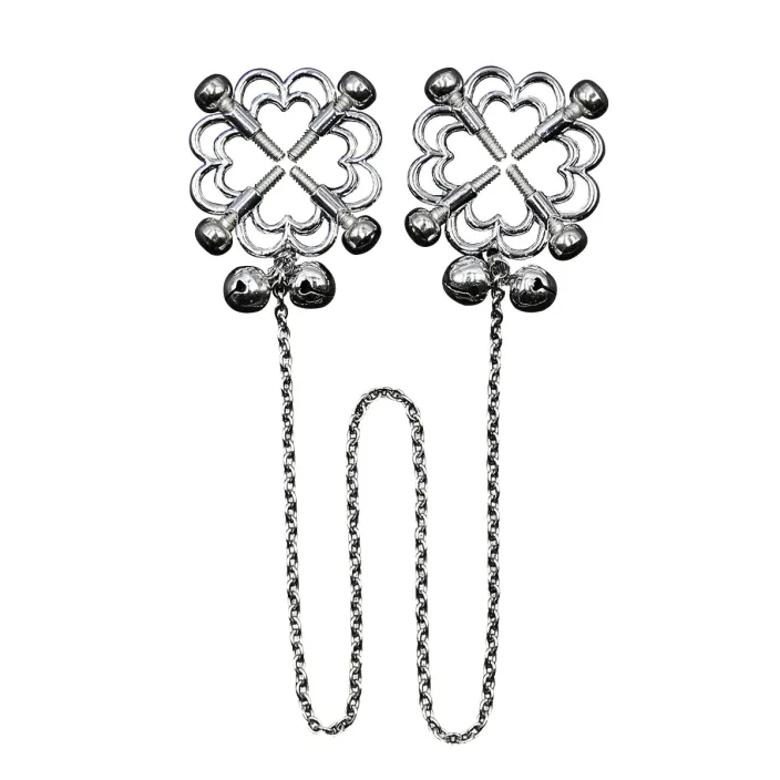 מצבטי פטמות פרח עם שרשרת | Flower Nipple Clamps