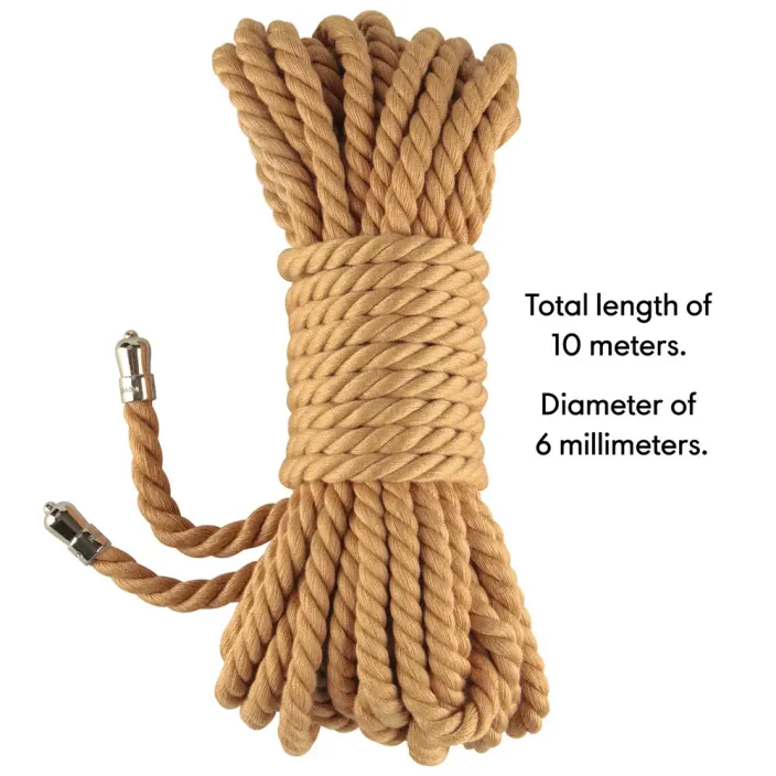 חבל קשירה BDSM 10 מטר | Natural Knot למבוגרים