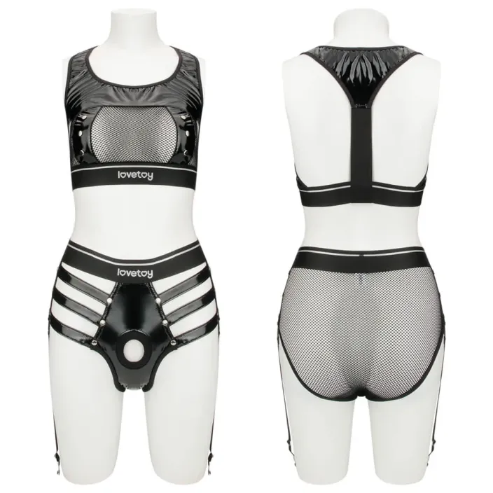 סט רתמת סטרפ און כולל הלבשה | Iconic Harness Strap on Set M/L
