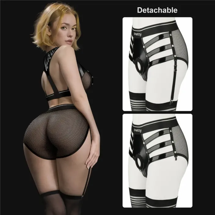 סט רתמת סטרפ און כולל הלבשה | Iconic Harness Strap on Set M/L