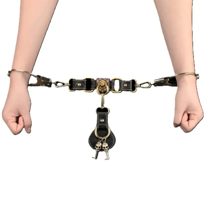 אזיקי ידיים ממתכת כולל מפתחות גולגולת | Unisex Handcuffs