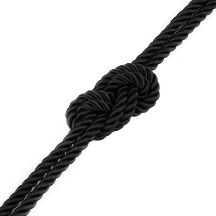 חבל קשירה BDSM שחור 10 מטר | Ebony Silky Bondage Rope למבוגרים