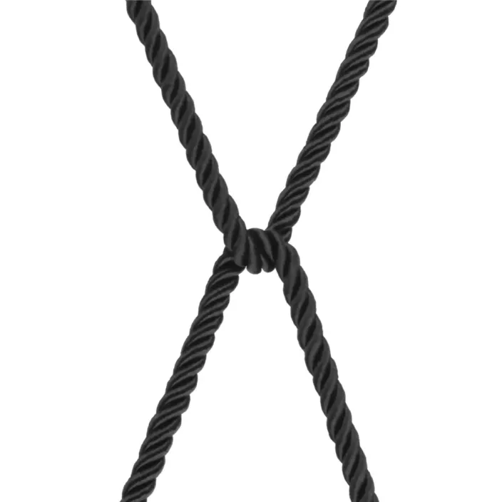 חבל קשירה BDSM שחור 10 מטר | Ebony Silky Bondage Rope למבוגרים