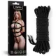 חבל קשירה BDSM שחור 10 מטר | Ebony Silky Bondage Rope למבוגרים