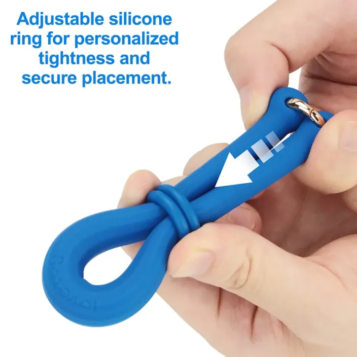 טבעת נמתחת מתכווננת כחולה מסיליקון | Pro Stretcher Blue למבוגרים