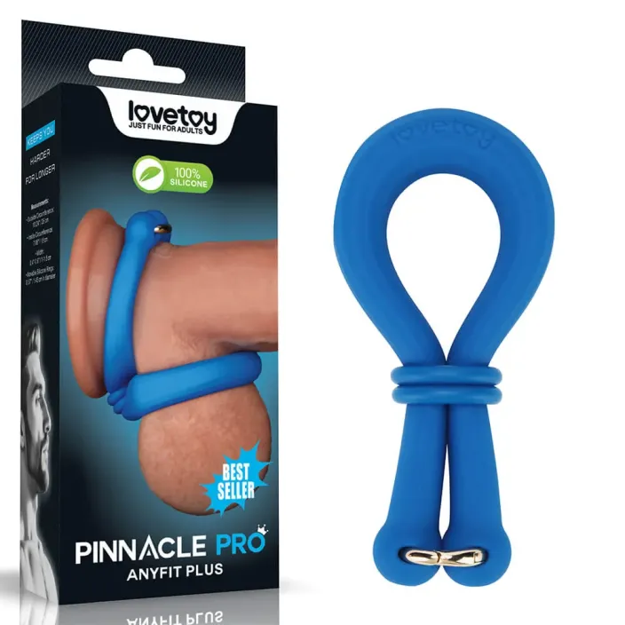 טבעת נמתחת מתכווננת כחולה מסיליקון | Pro Stretcher Blue למבוגרים