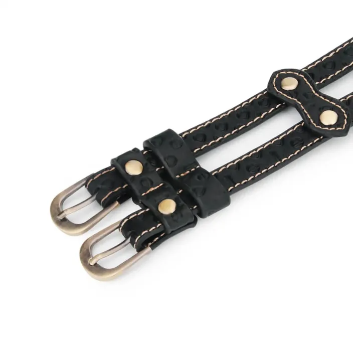 קולר צוואר BDSM כולל רצועה כפולה | Double-strap Collar