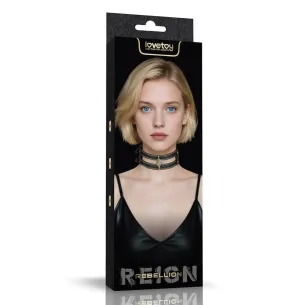 קולר צוואר BDSM כולל רצועה כפולה | Double-strap Collar