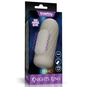 שרוול רוטט לגבר לעיבוי ואוננות | Knights Ring Spiral למבוגרים