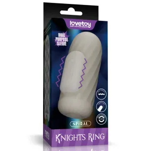 שרוול רוטט לגבר לעיבוי ואוננות | Knights Ring Spiral למבוגרים