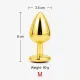פלאג אנאלי זהוב ממתכת גודל M | Golden Heart M למבוגרים