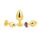 פלאג אנאלי זהוב ממתכת גודל M | Golden Heart M למבוגרים