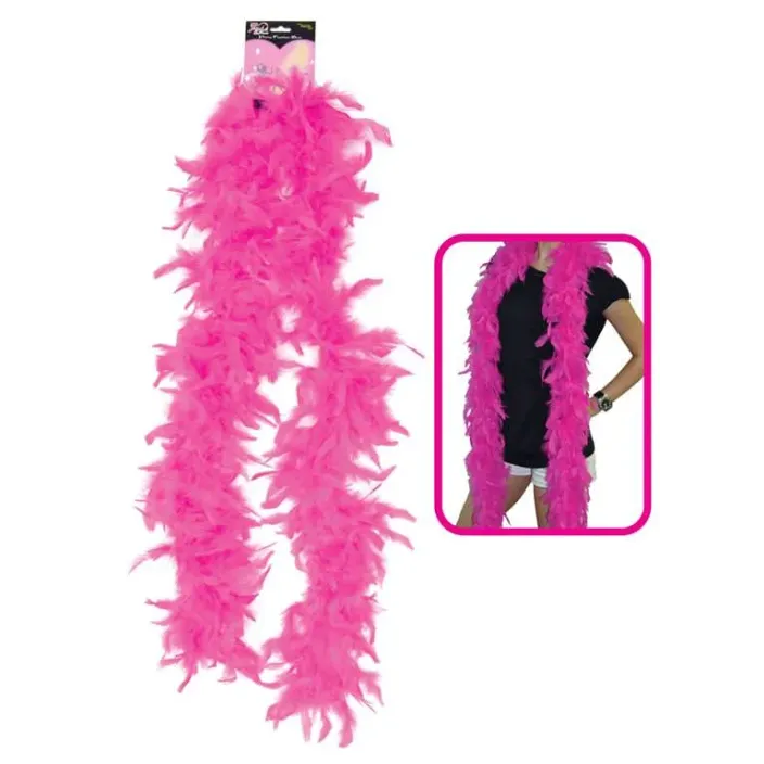 צעיף נוצות ורוד לרווקות | Pink Feather Boa לשימוש יומיומי