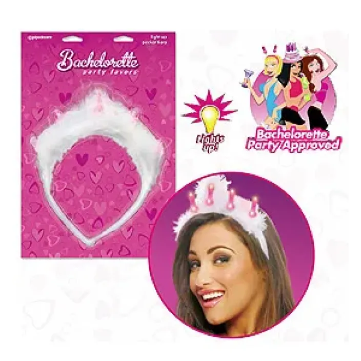 קשת בולבול מוארת למסיבה, Light-Up Pecker Tiara