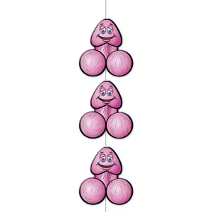 שרשרת בולבולים לקישוט מסיבה | Hanging Pecker Decorations לשימוש בבית