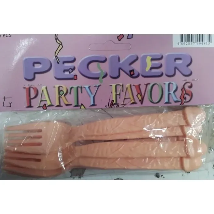 מזלגות בצורת בולבול למסיבת רווקות | Pecker Forks לשימוש יומיומי
