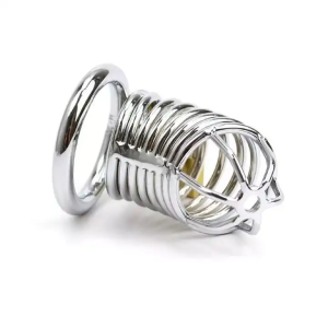 כלוב צניעות ממתכת לגבר | Steel Chastity Spiral Cage