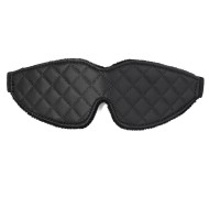 מסכת עיניים מרופדת | Faux Leather Blindfold