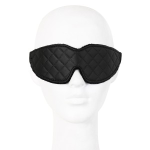 מסכת עיניים מרופדת | Faux Leather Blindfold