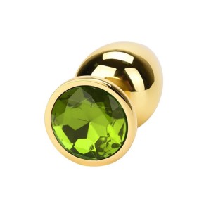 פלאג אנאלי מתכתי עם אבן | Gold Jewel Plug