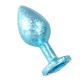 Sky Plug S – פלאג אנאלי קטן בצבע כחול נוצץ | למתחילים Sky Plug S – פלאג אנאלי קטן בצבע כחול נוצץ | למתחילים