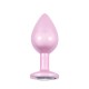 Pink Plug S – פלאג אנאלי ורוד קטן עם אבן דקורטיבית