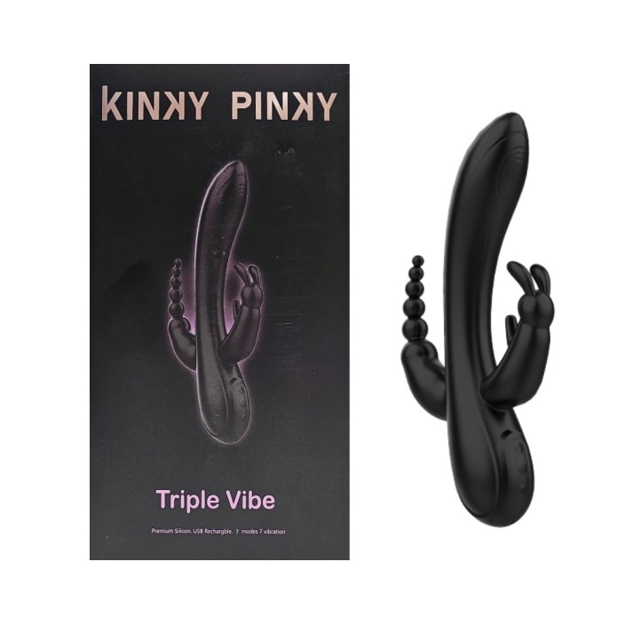 ויברטור לחווית עונג ב-3 הנקודות במקביל | Triple vibe  