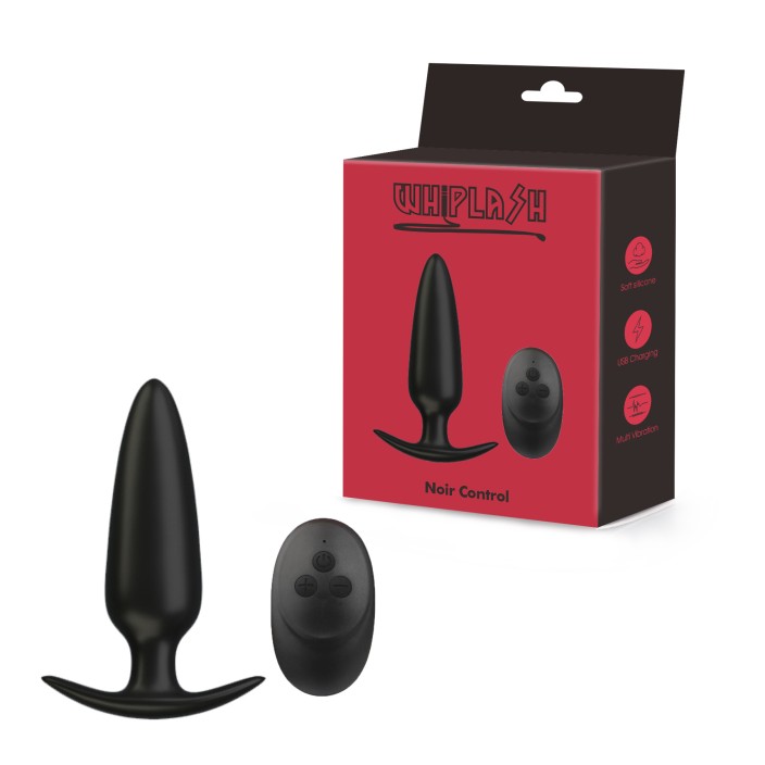 Noir Control ויברטור אנאלי נטען עם שלט Noir Control ויברטור אנאלי נטען עם שלט