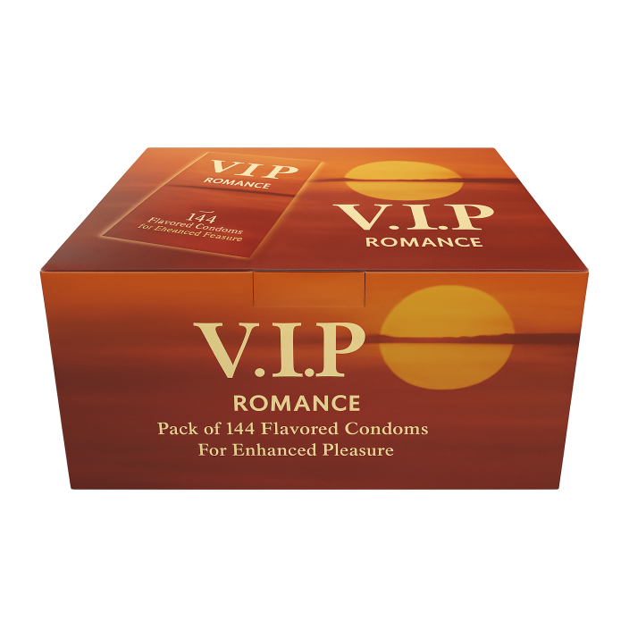 V.I.P Romance – מארז 144 קונדומים בטעמים לעונג מוגבר V.I.P Romance – מארז 144 קונדומים בטעמים לעונג מוגבר